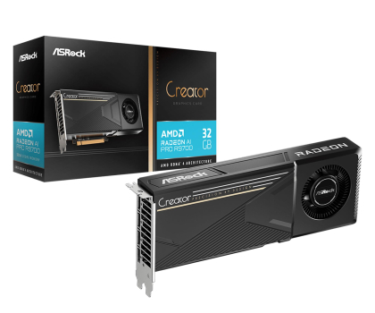 Karta graficzna AMD ASRock Radeon AI PRO R9700 Creator 32GB GDDR6